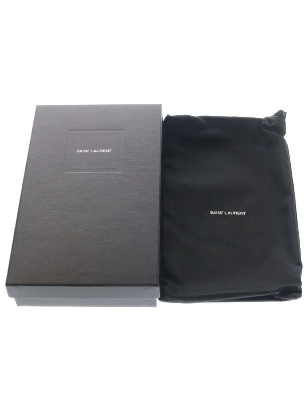 ★SOLD★ Saint Laurent Paris Cassandra Matelasse Large Flap Wallet Black Silver - Picture 6 of 6